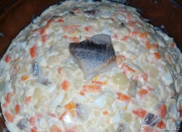 Сельдь, салат, еда, рецепт.