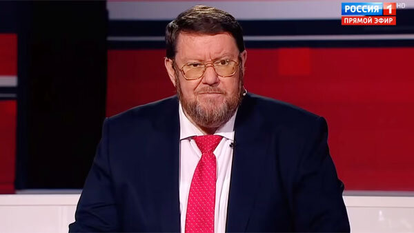 Кадр из программы «Вечер с Владимиром Соловьевым» на телеканале «Россия 1»