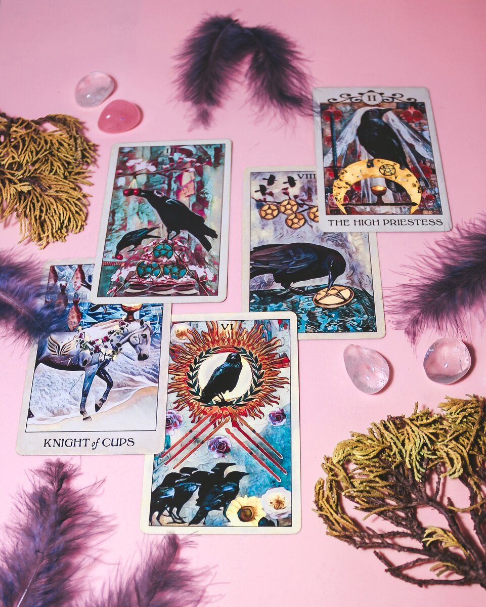 Crow tarot, художница MJ Cullinane
