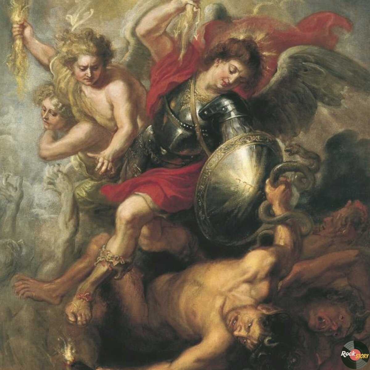 На фотографии: картина Святой Михаил изгоняет Люцифера и Мятежных Ангелов, 1622 автора Питер Пауль Рубенс