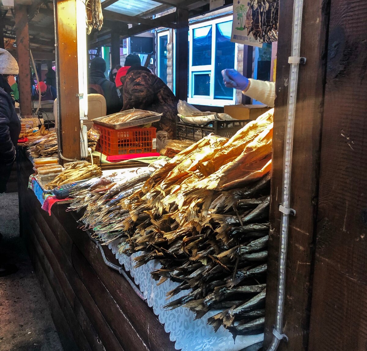 Рыбный рынок Листвянка Байкал
