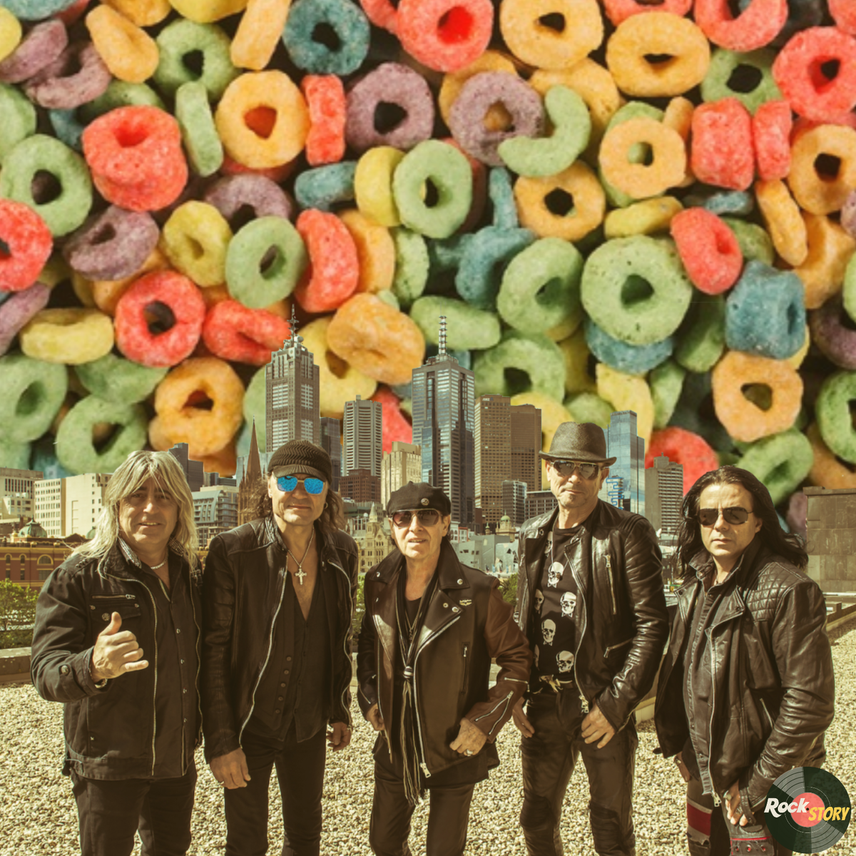 На фотографии: участники группы Scorpions 