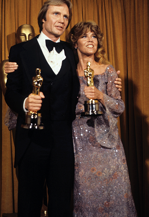 Джон Войт и Джейн Фонда на церемонии "Оскар" в 1979 году