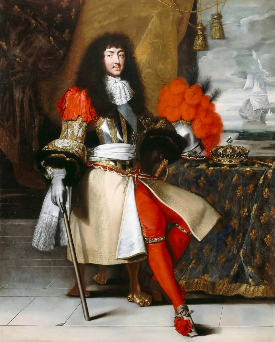 портрет Людовика 14 примерно 1673 года.