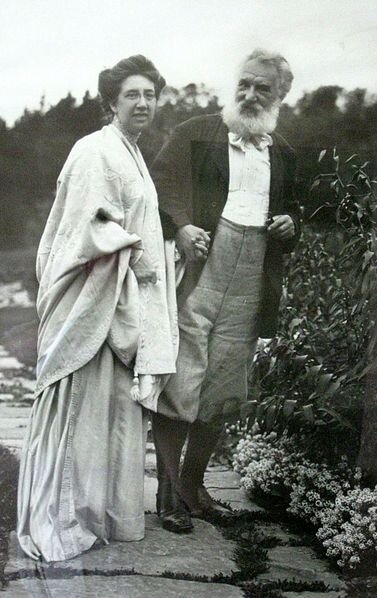 Александр Белл с супругой в 1915г.