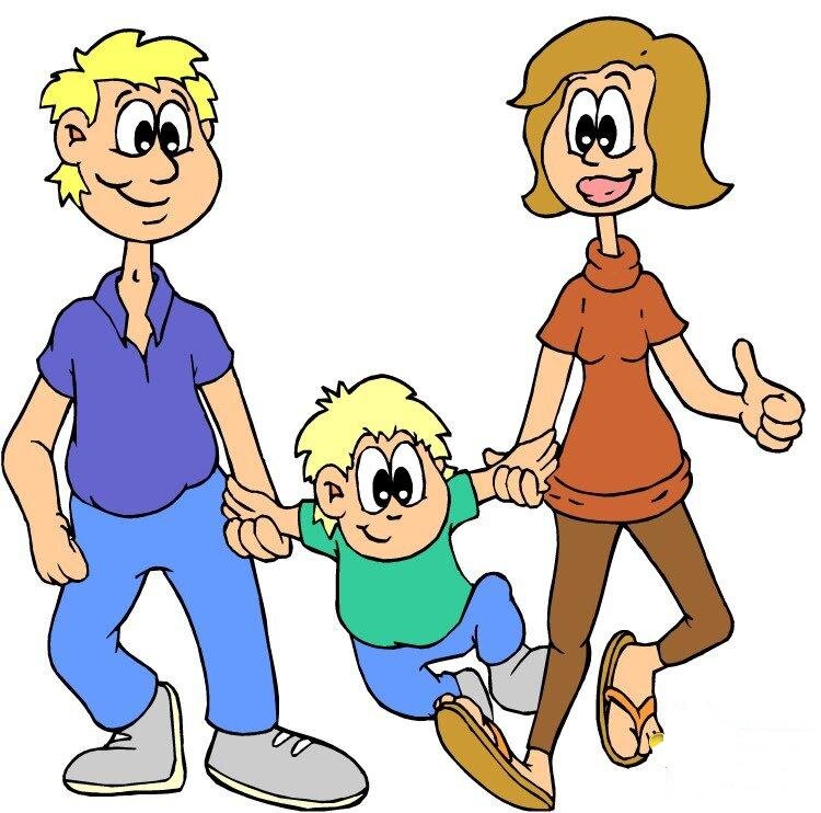 Родитель и ребенок рисунок