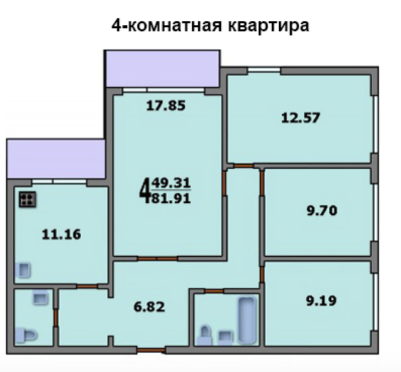 Планировка п 42 4-х комнатная. П-43 планировка. Планировка 4 комнатной квартиры с лоджиями. Планировка п 42 четырехкомнатная.