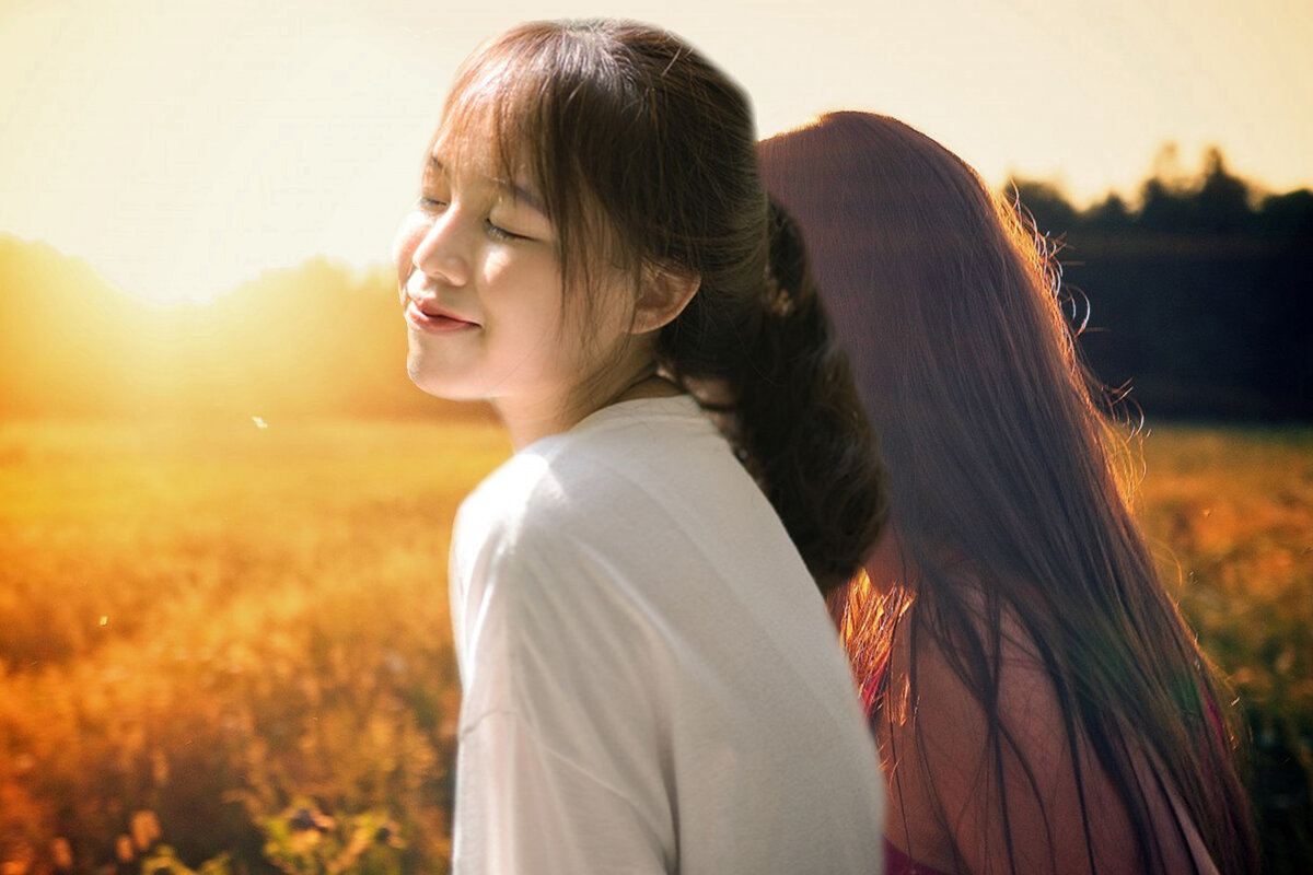 Японки встречают первый рассвет Нового года [фотоколлаж]