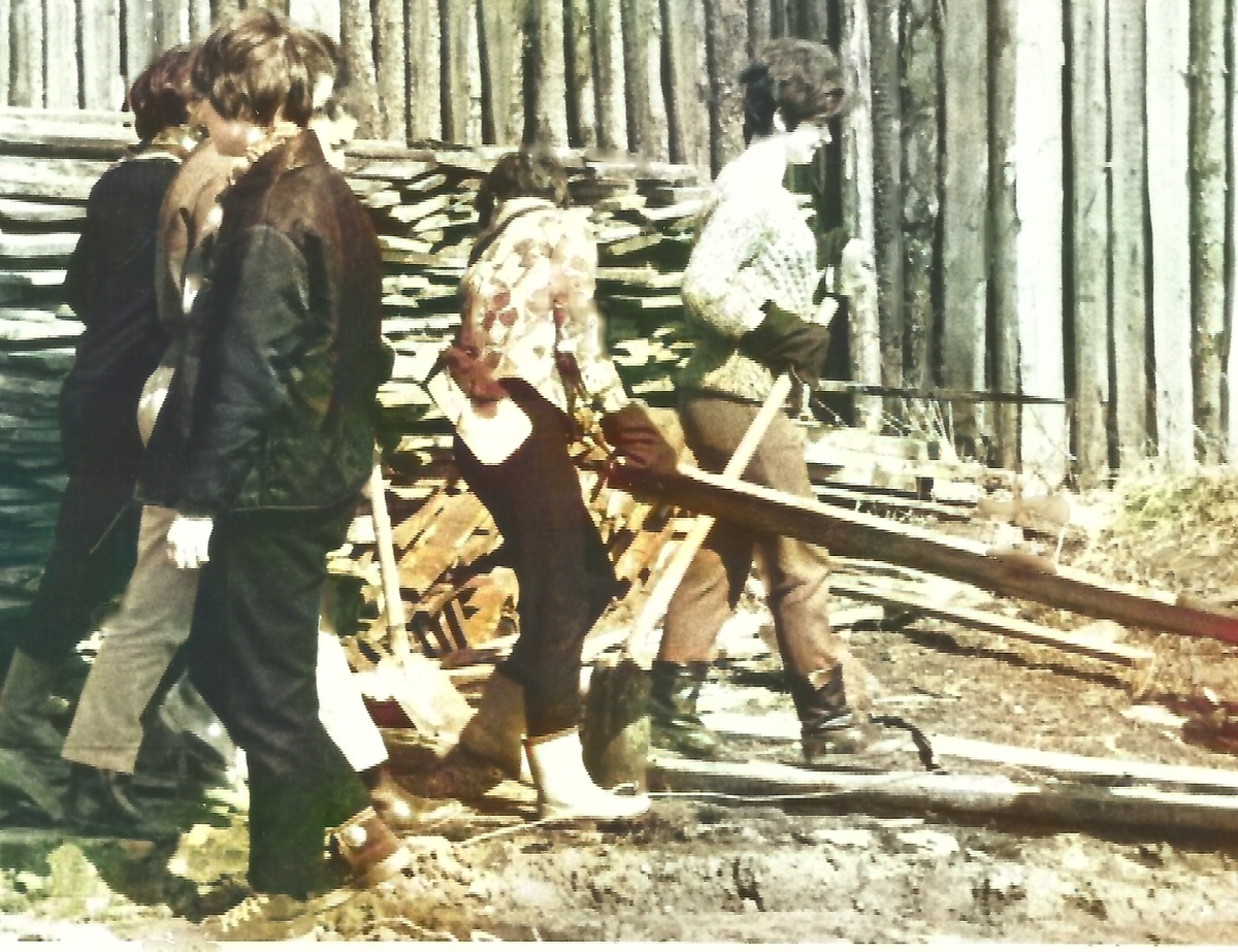 На практике в РСУ, 1970-е. Из архива автора.