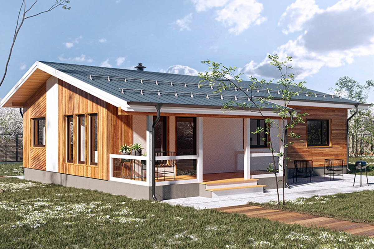 Современные одноэтажные дома. Листай вправо