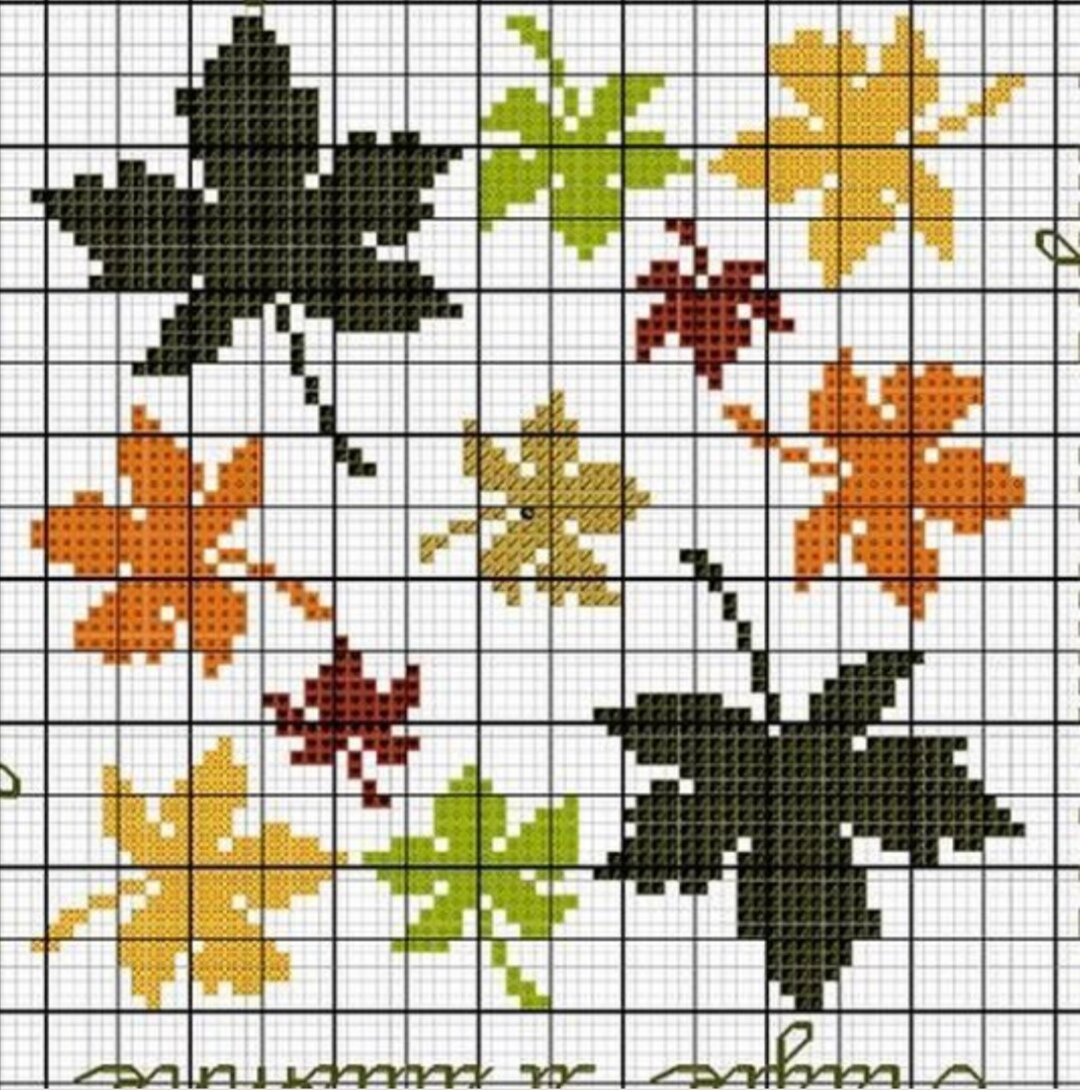 Схемы вышивки крестом листья. Жаккард кленовый лист. Вышивка крестом кленовый лист. Вышивка крестом осенние листья. Вышивка крестом осенние мотивы.