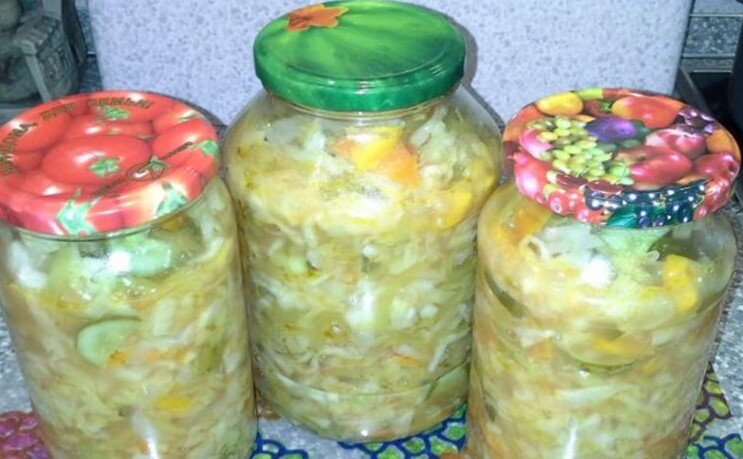 Салат из капусты на зиму - 10 вкусных рецептов с пошаговыми фото