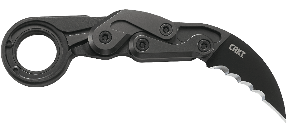 Складной нож Provoke, сталь D2, рукоять алюминий, покрытие TiNi, полусеррейтор