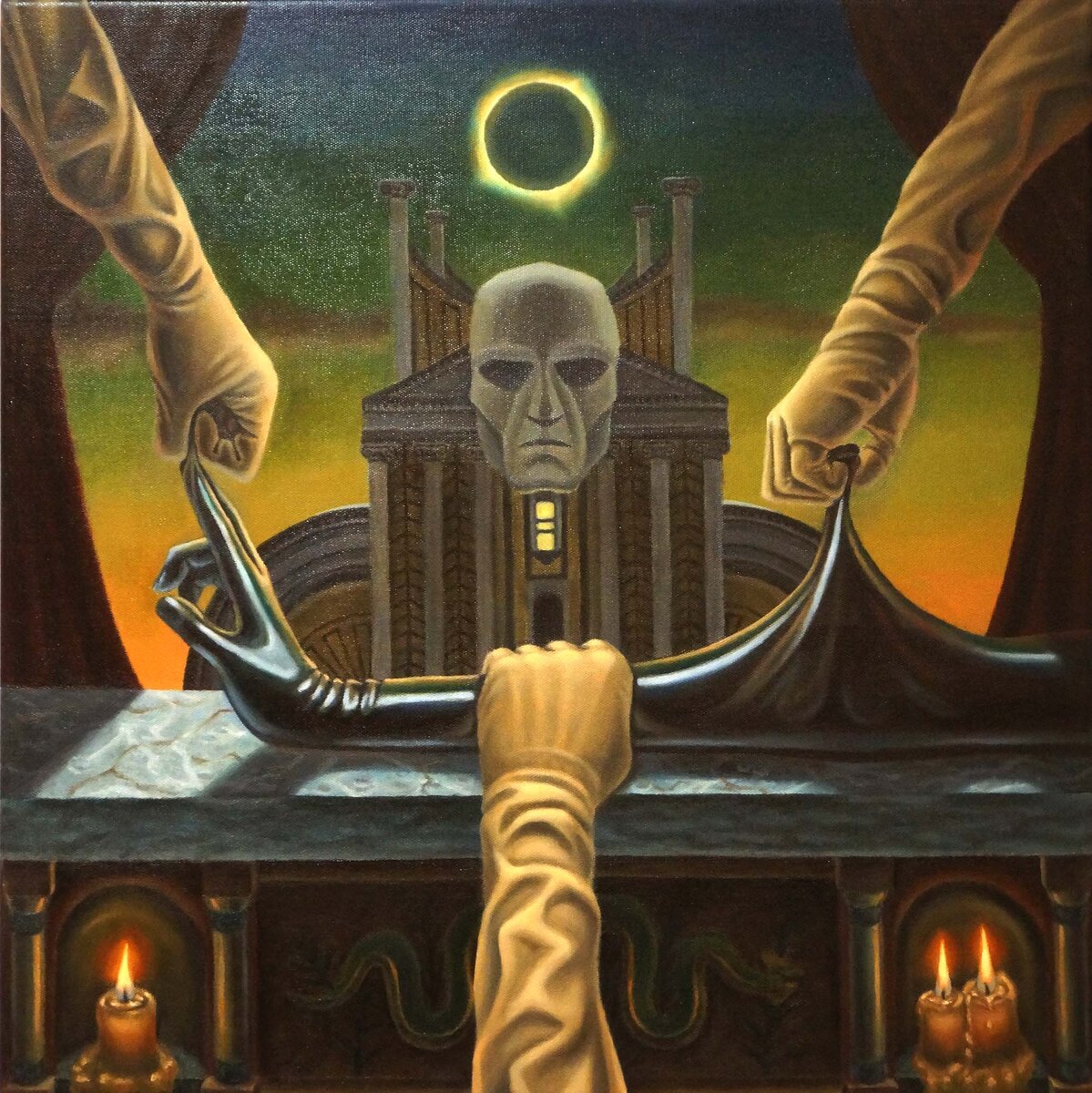 Максимов Егор Украденное солнце холст масло 2021 г #андеграунд22