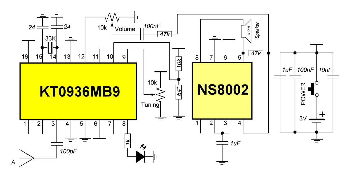 Микросхема kt0936mb9 схема включения