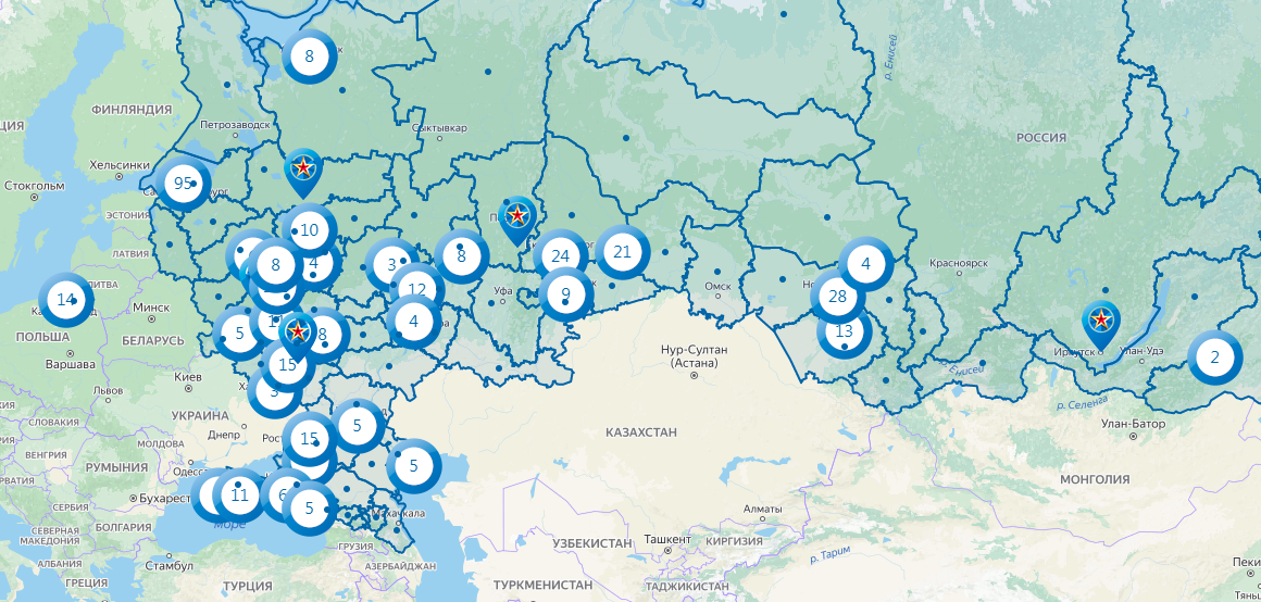 Карта новостроек на сайте molodostroy.ru