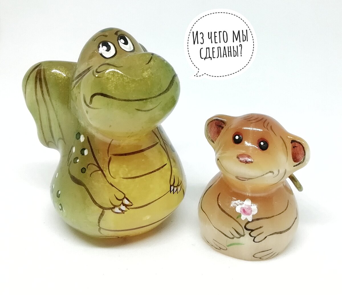 Фигурки из селенита, которые живут у нас дома. 