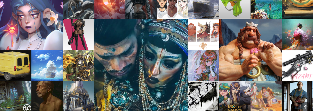подборка изображений с сайта artstation
