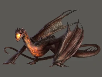 Смауг, крылатый дракон