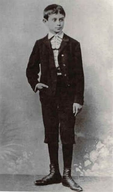 Франц Кафка в юности.