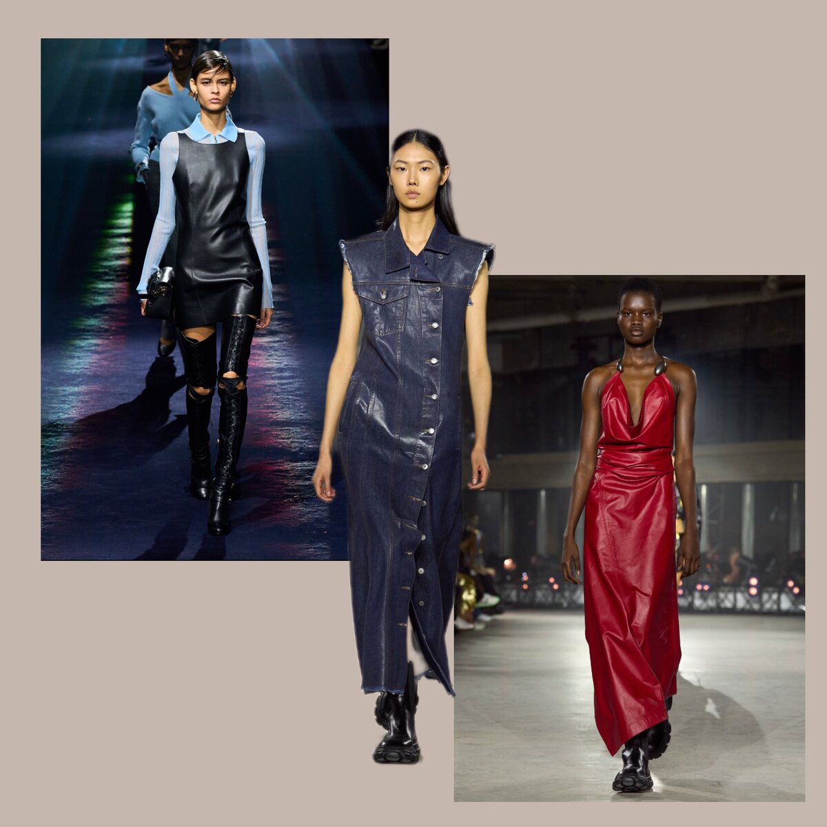 фото Vogue Ranway, коллекции Ready-to-wear 2023, коллаж составлен автором