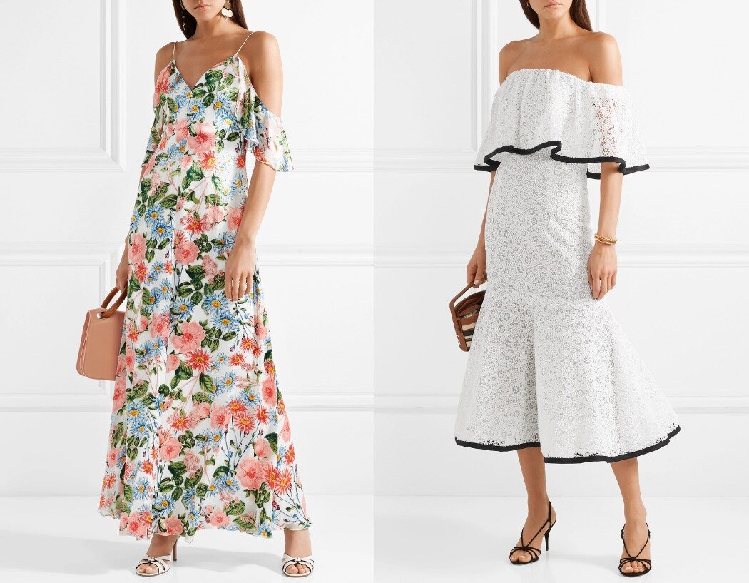 20 самых чувственных платьев с открытыми плечами, неподражаемый стиль и элегантность