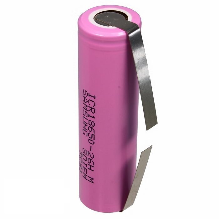 Аккумулятор Li-ion производство компании Sumsung типоразмер 18650