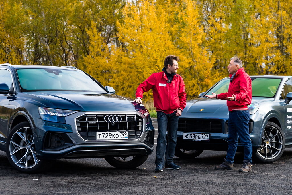 Кайен купе защищает Петр Меньших, Q8 - Игорь Сирин