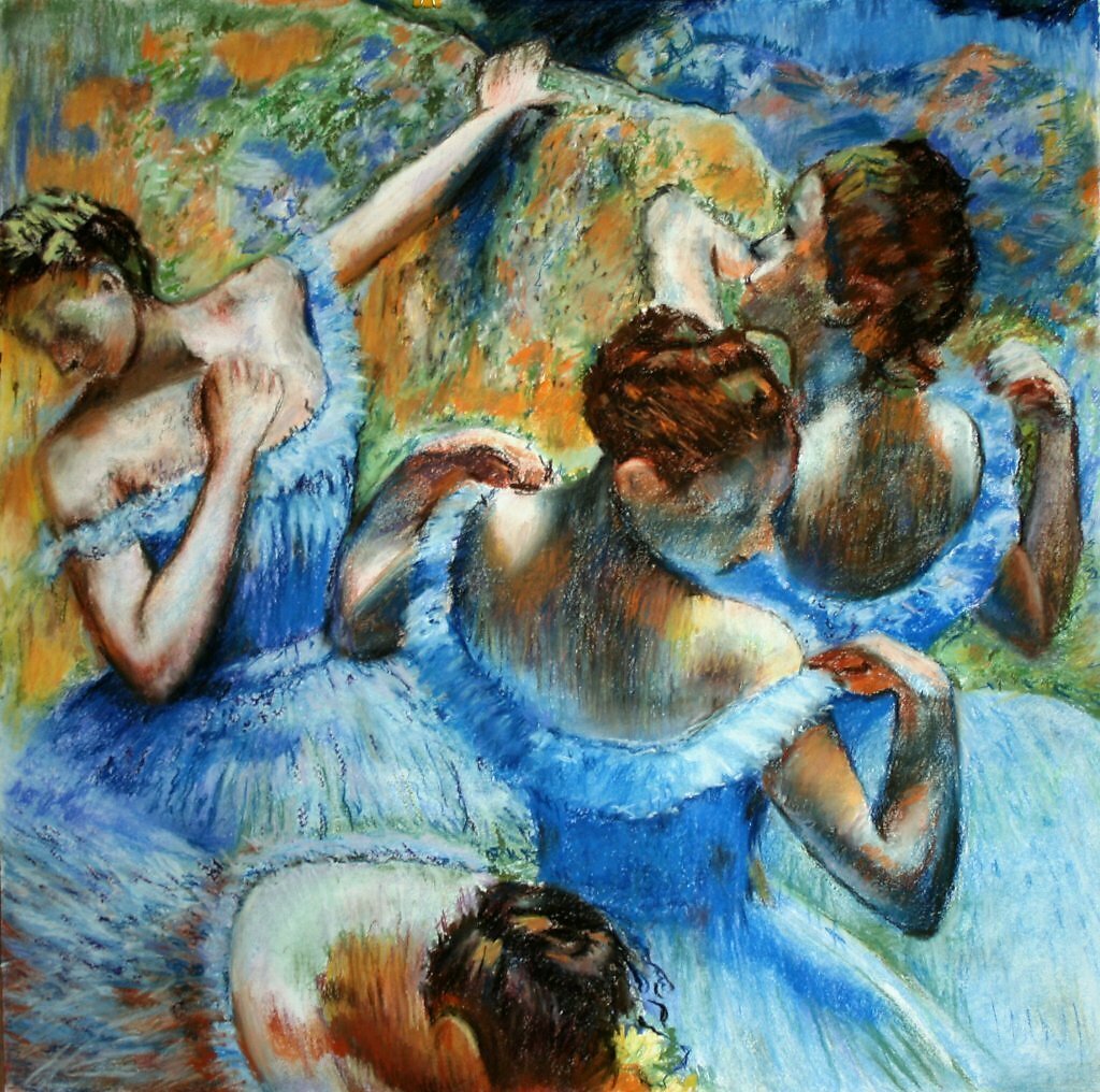 Blue dancers 