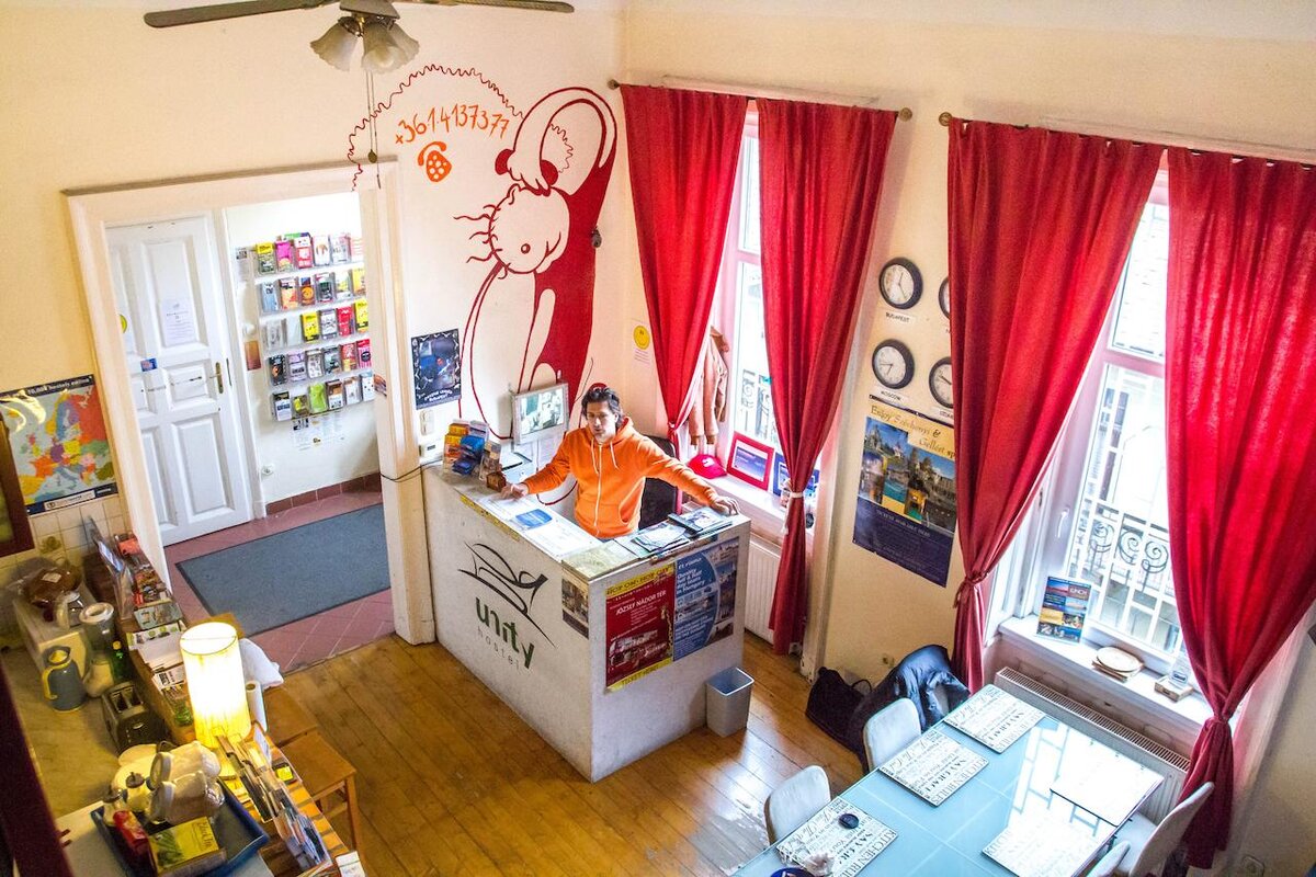 Хостел Unity hostel Budapest, в котором я имел удовольствие прожить неделю в прошлом году.