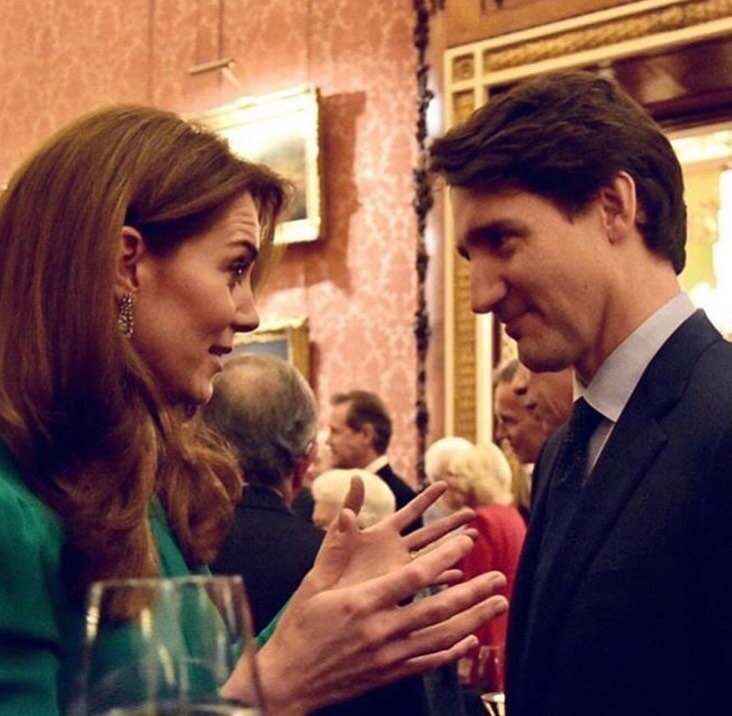 Кейт Миддлтон и Джастин Трюдо, PA/Buckingham palace