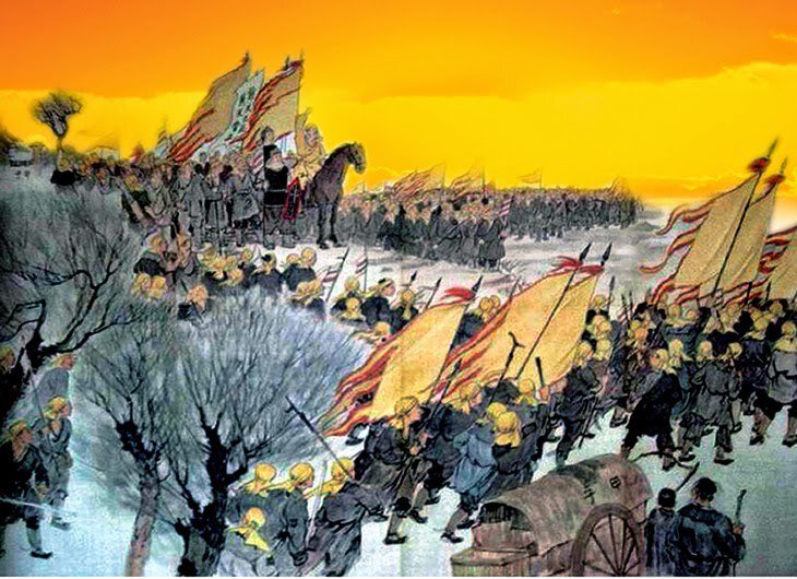 Одно из последствий Малого ледникового периода - восстание жёлтых повязок (184-205).