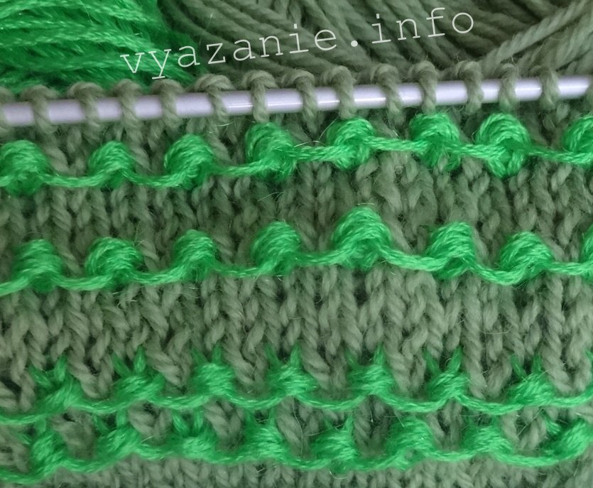 Вязание спицами два цвета узор | Хобби и рукоделие