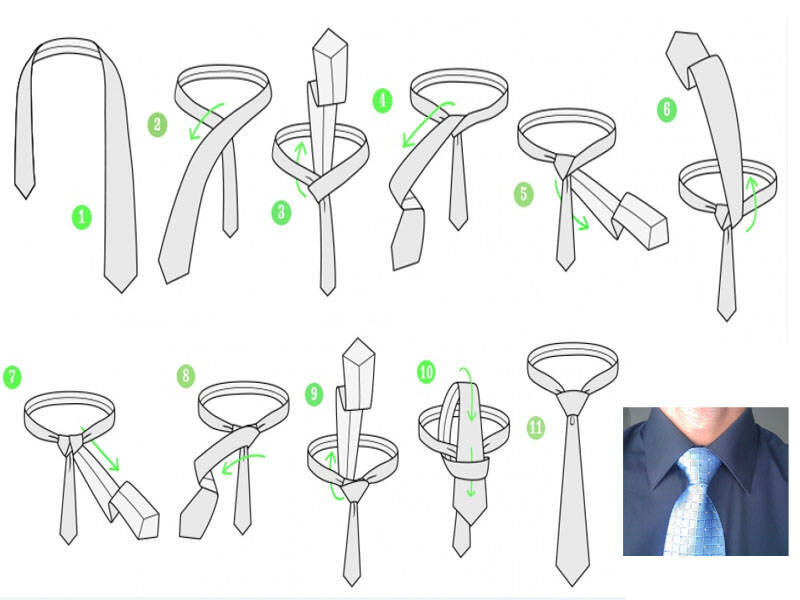 Как завязывать галстук. Способы завязывания галстука. Видео и фото.