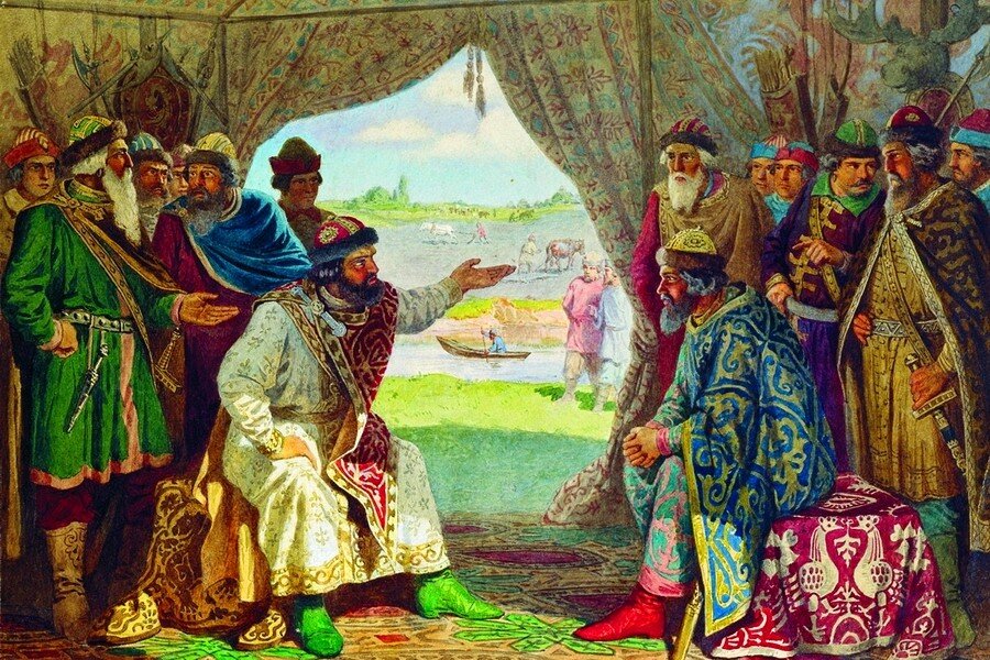 А. Д. Кившенко. «Долобский съезд князей»