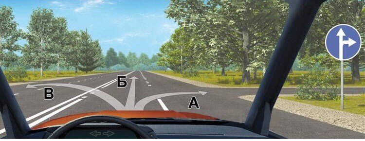 Знак разрешает прямо или направо. Все так просто? - А вот и нет