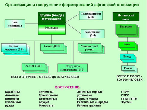 Приблизительная организационно-штатная структура «полка»