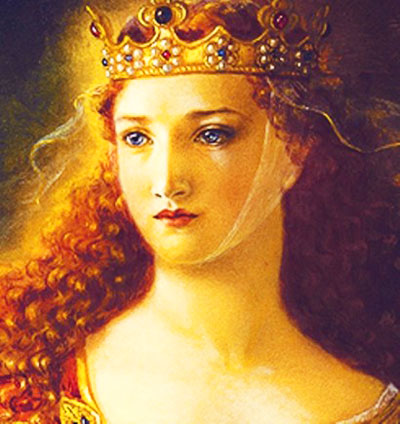 так художники представляли себе Алиенору Аквитанскую много столетий спустя