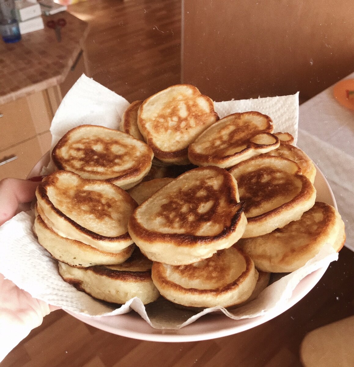 Готовые оладьи 