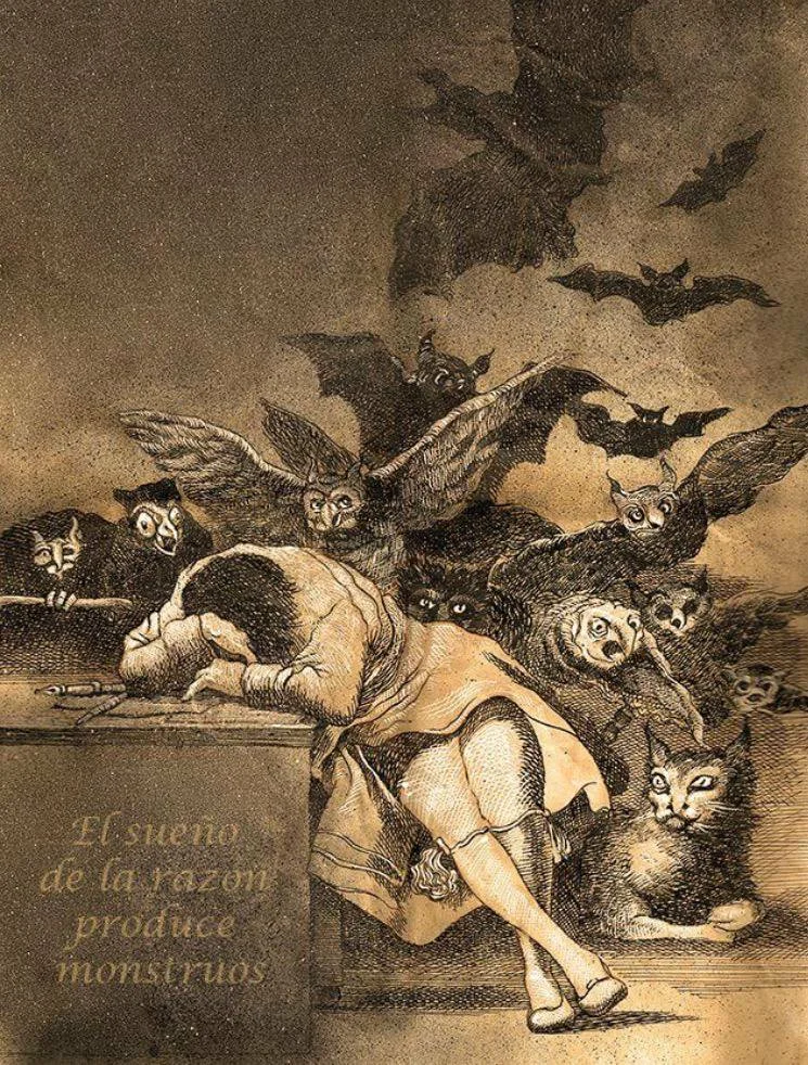 СОН РАЗУМА ПОРОЖДАЕТ ЧУДОВИЩ   Гойя