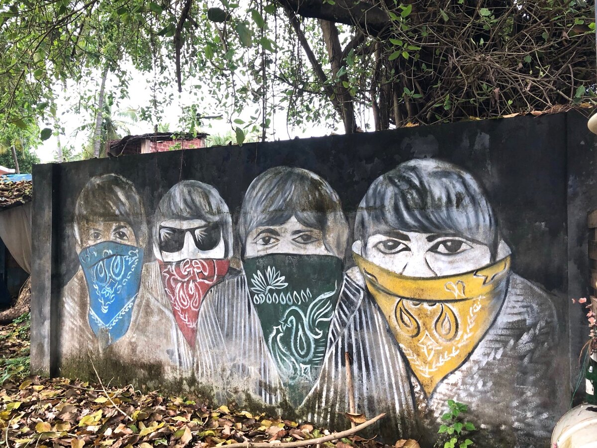 Рисунок до коронавирусной эпохи где-то в Гоа, в районе Моржим. автор: Татьяна Умалатова