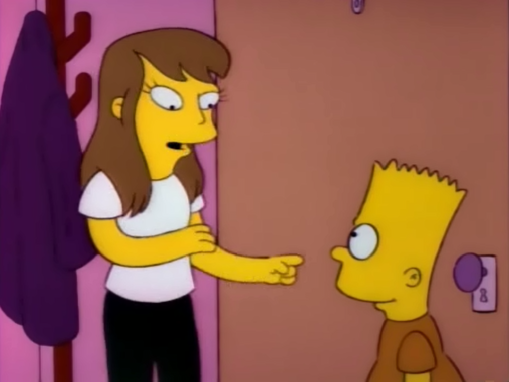 Если бы ты был достаточно взрослым, чтобы носить усы, я бы тут же стала с тобой встречаться /Фрагмент сериала Симпсоны, s04e08