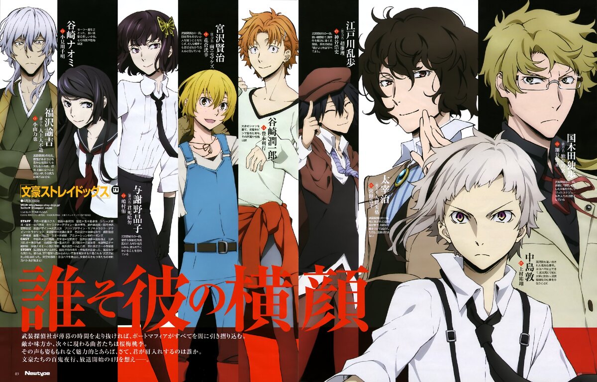 Bungou Stray Dogs - самое литературное аниме из всех | Hanna-kun. Гик-канал  | Дзен