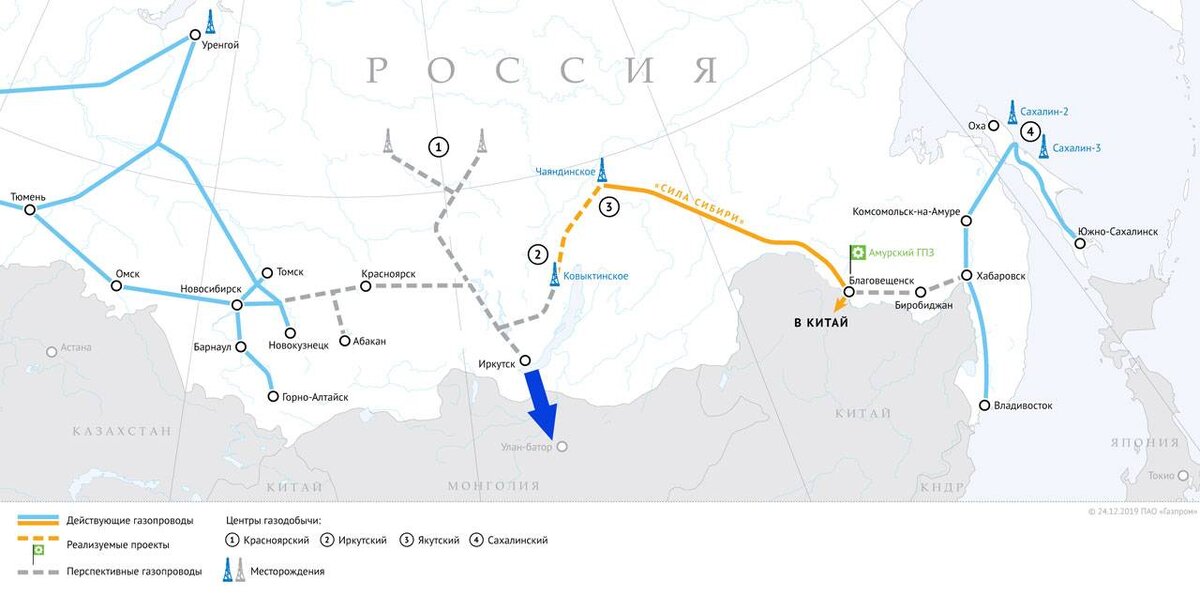 Газопровод Сила Сибири-2. Возобновление проекта газификации Восточной Сибири