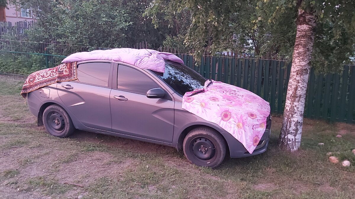 прятались от града в деревне таким образом