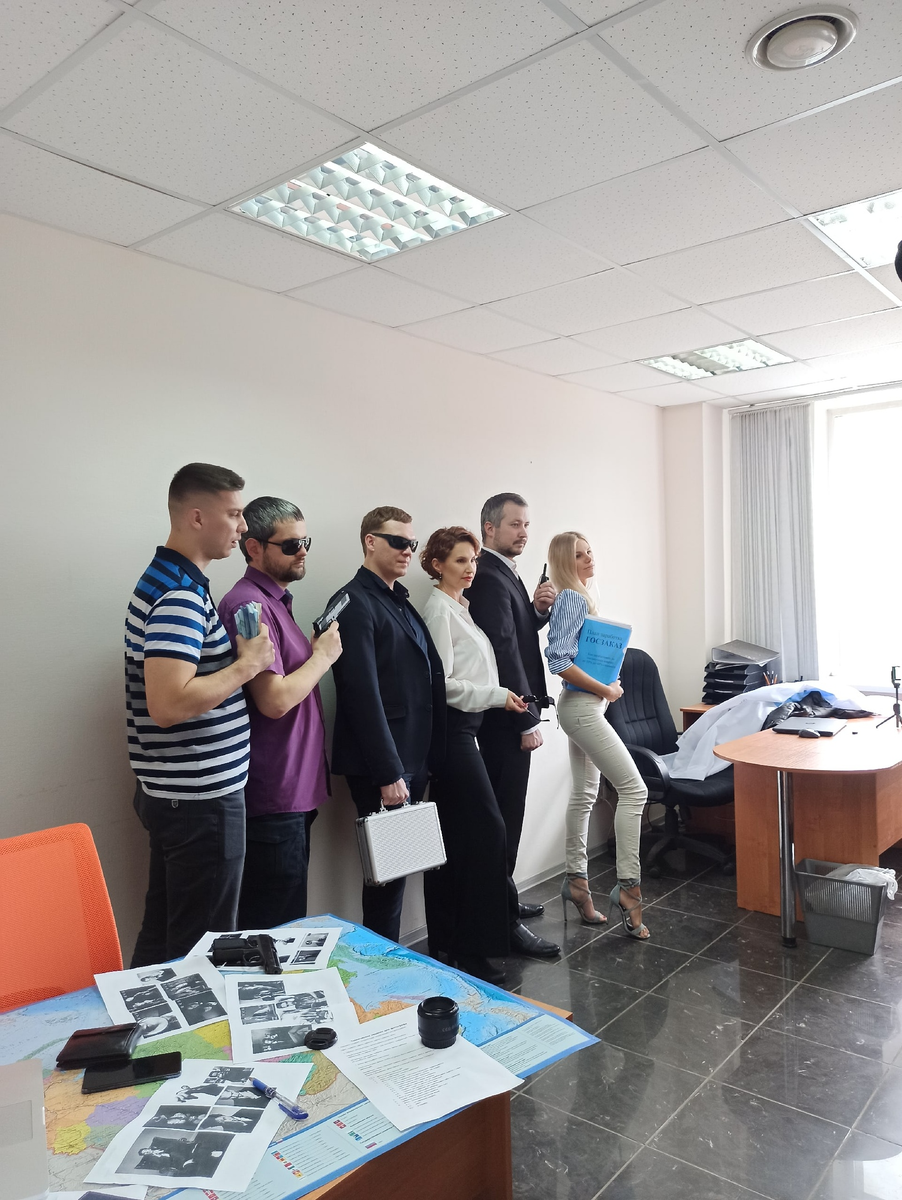 Съемка в стиле гангстеров 