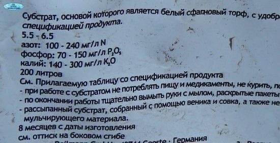 Пример наличия питания в некоторых почвогрунтах