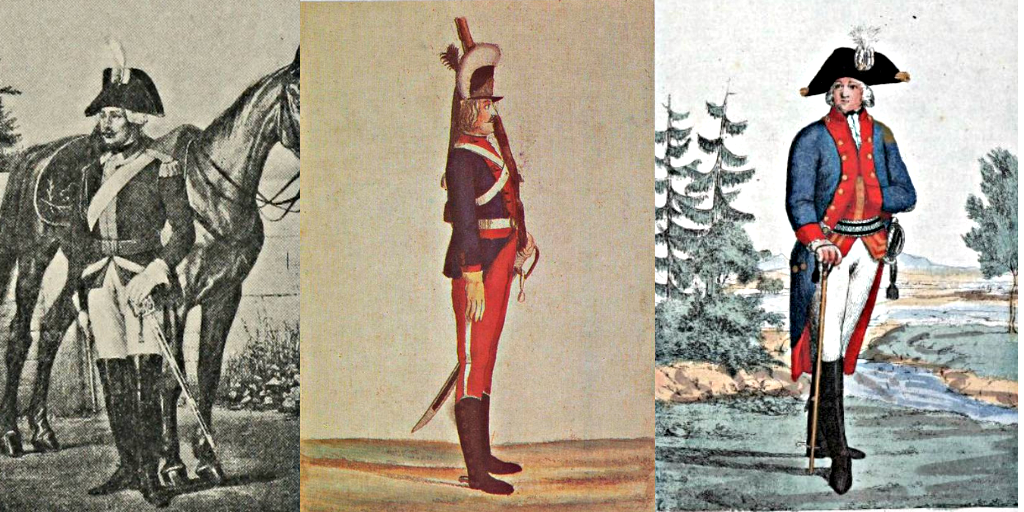 Карабинер 1778 г.                   Карабинер и офицер карабинеров         1793 год