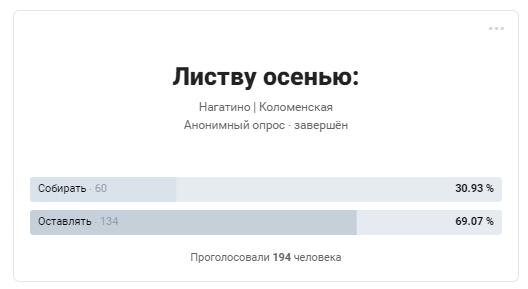 Результаты опроса. Нагатино | Коломенская ⬅︎ ⬅︎ Листать влево