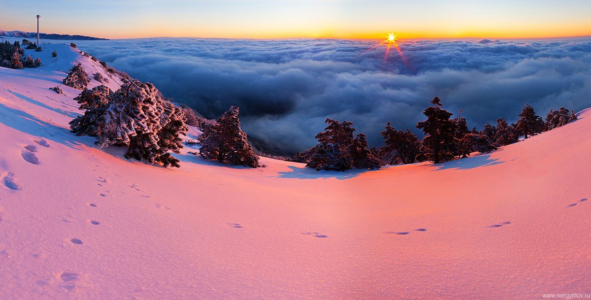 Фото зимняя плато Ай-Петри. Фотограф Сергей Титов.